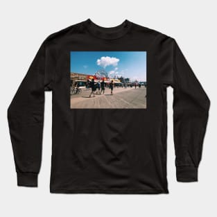 Coney Island Boardwalk NYC Summer Long Sleeve T-Shirt